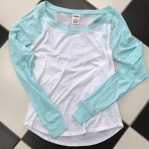 VS Pink baseball tee